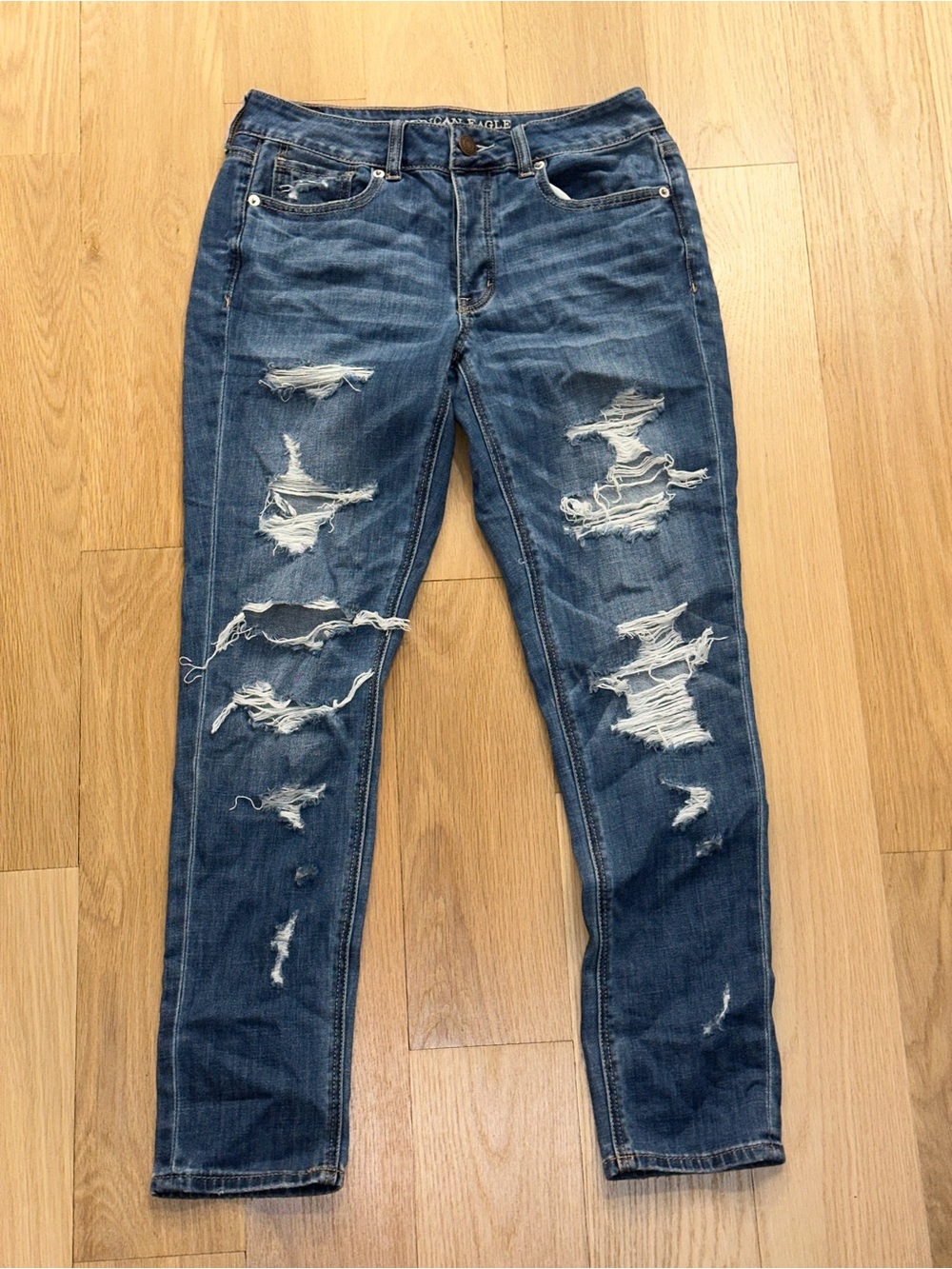 American Eagle Outfitters Women’s Distressed Blue Women’s Jeans Size 4